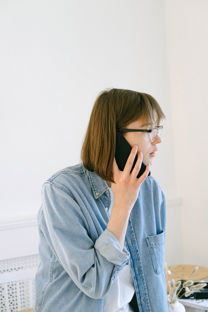 Woman Talking on Phone